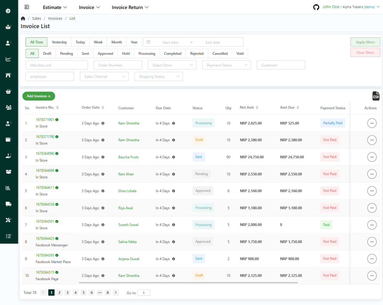 Comprehensive Cloud-Based ERP Solution